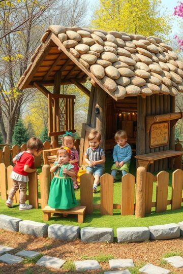 pelikan24.ru | Строительство детского игрового комплекса "крепость" из бруса