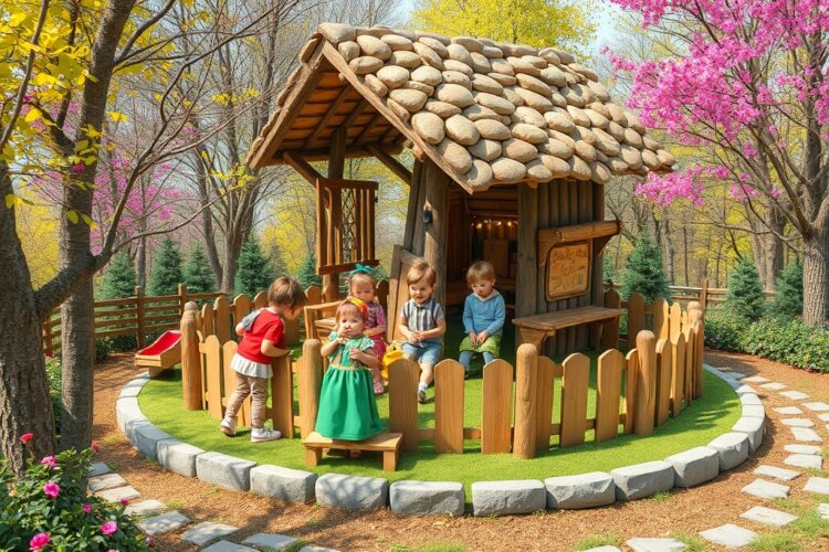 pelikan24.ru | Строительство детского игрового комплекса "крепость" из бруса